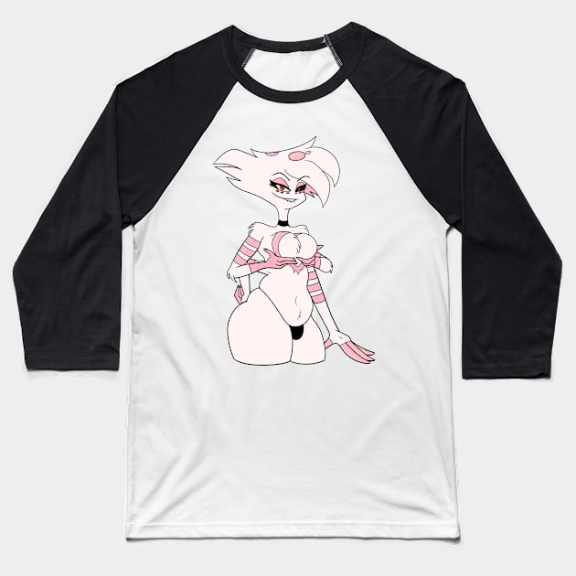 Pin Up Angel Dust Baseball T-Shirt by Dango's Merch